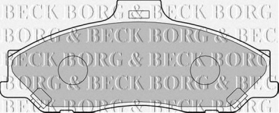 BORG & BECK bbp1887 -  Комплект тормозных колодок, дисковый тормоз